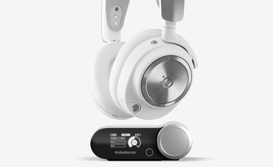 arctis nova pro wireless for pc playstation - white